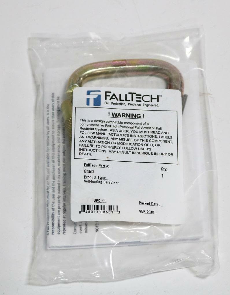 FallTech 8450 Steel 1-1/8" Self-Locking Carabiner