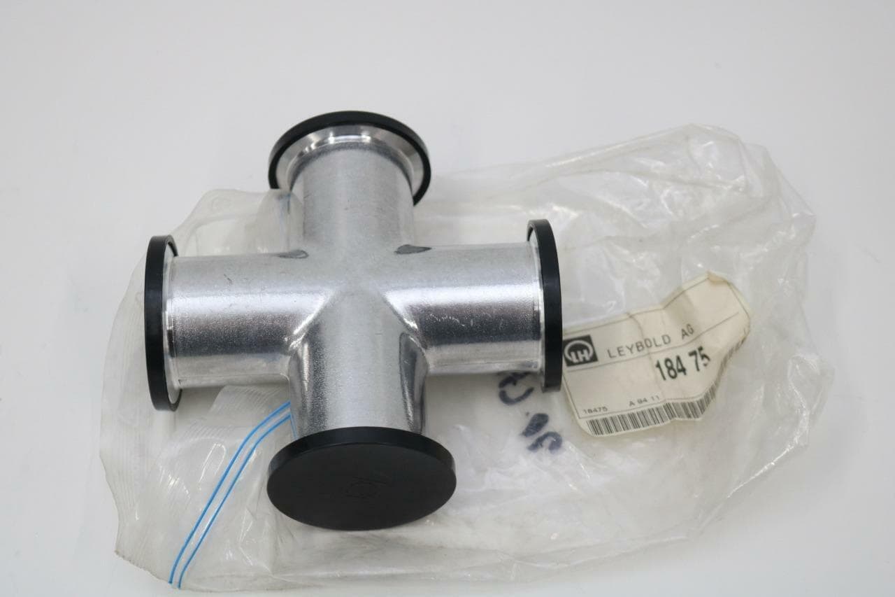 Leybold 18475 4-Way Cross, KF40, Aluminum