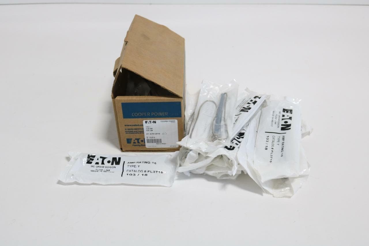 Eaton FL3T15 Lot of 27 Type T 15 Amp Fuse Links