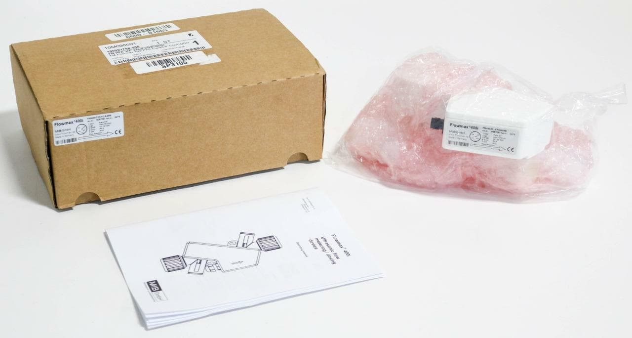 MiB GmbH Flowmax 400i, FM400iD15-FCA29B Ultrasonic Flowmeter, PFA, 3/4" Flare