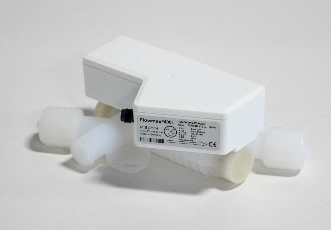 MiB GmbH Flowmax 400i, FM400iD15-FCA29B Ultrasonic Flowmeter, PFA, 3/4" Flare