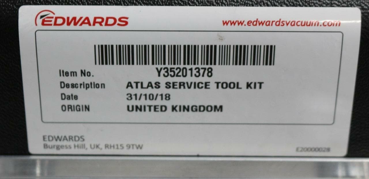 Edwards Atlas Y35201378 Atlas Service Tool Kit Model Y35201378