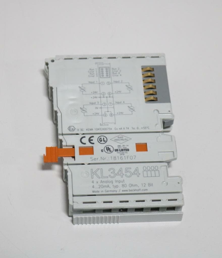 Beckhoff KL3454 Analog Input Module, 4-Channel