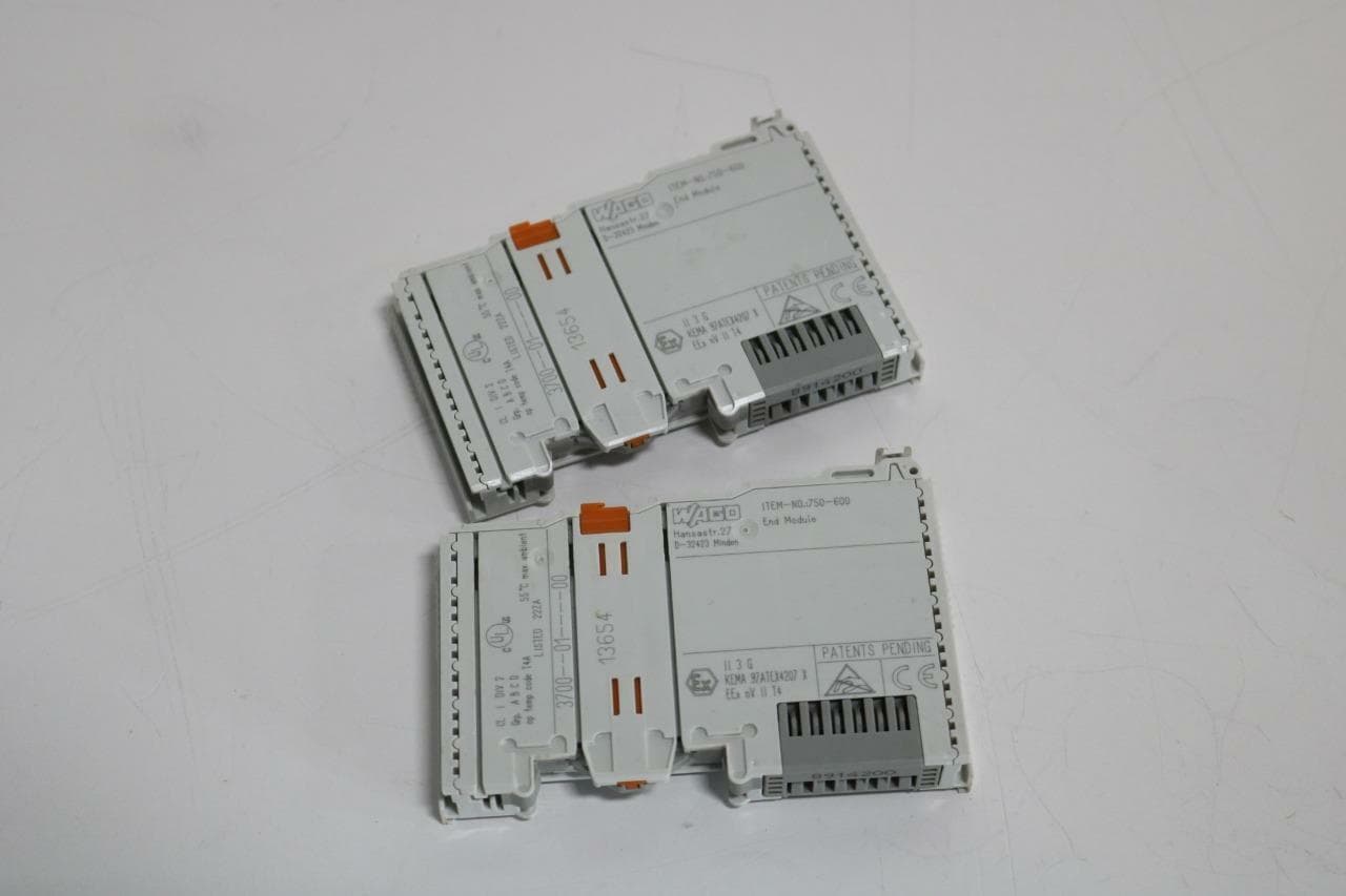 WAGO 750600 End Modules Lot of 2