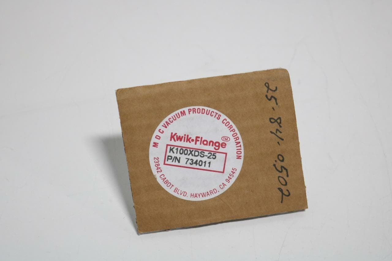 MDC 734011 Kwik-Flange Quick Disconnect Fitting, K100XDS-25, NW25 x 1/4" Tube