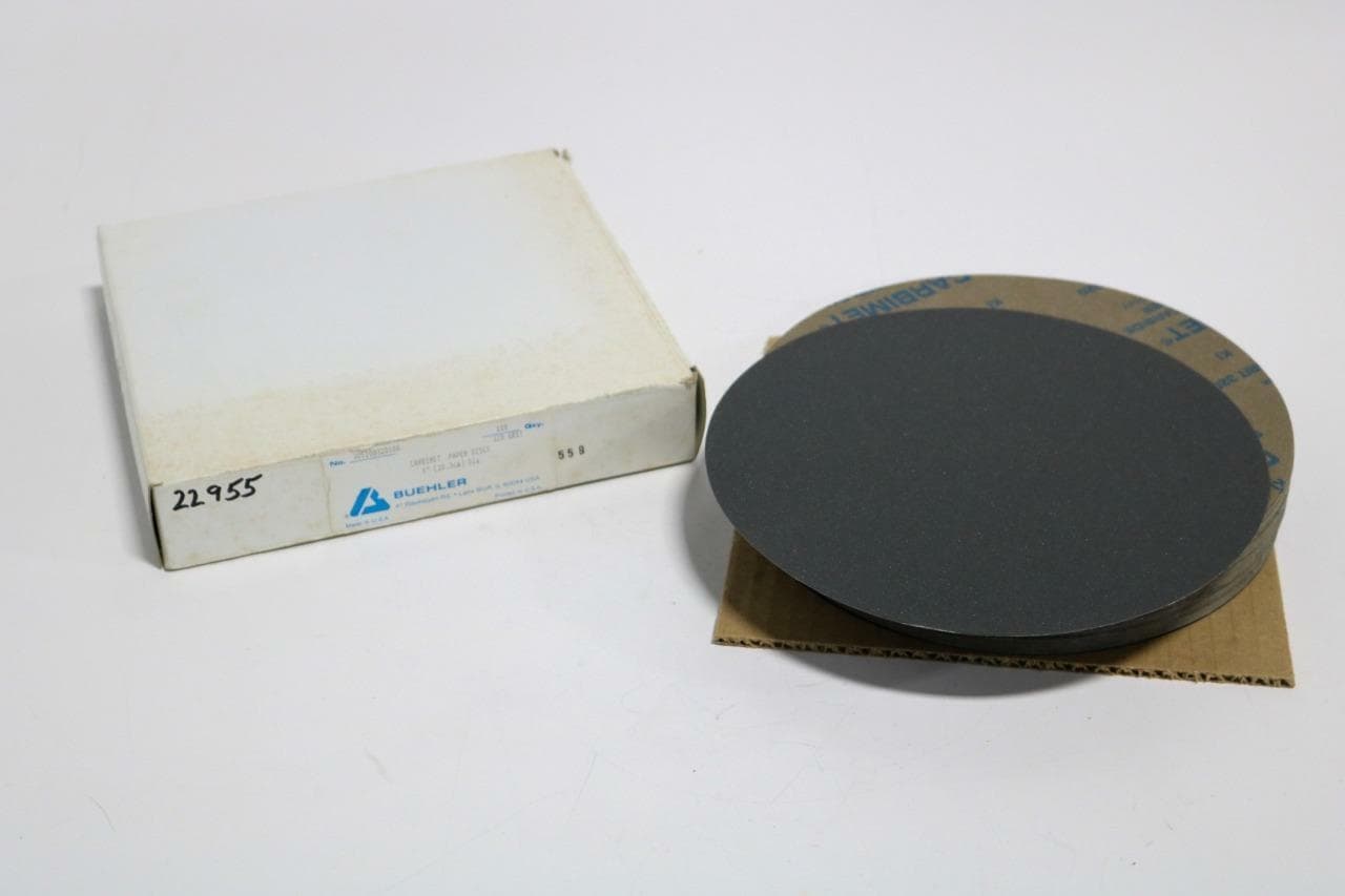 Buehler Carbimet 305108320100 8" 320 Grit Abrasive Discs, 100 Count