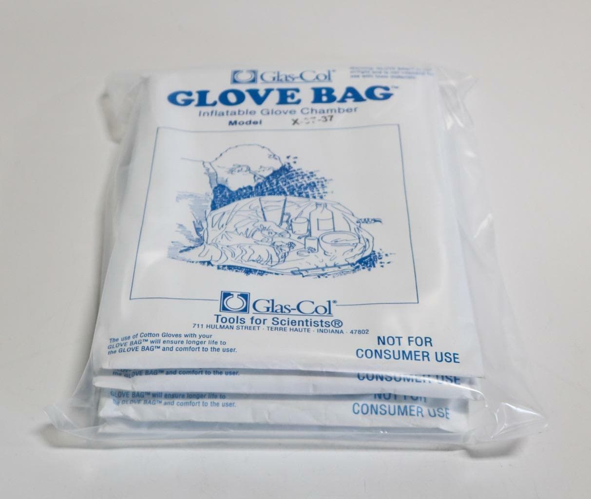 Glas-Col X37-X37 Lot of 4 Inflatable Glove Chambers