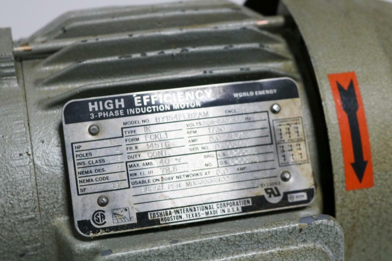 Busch, Inc. RA0025.E506.1001 Rotary Vane Vacuum Pump, Needs Rebuild