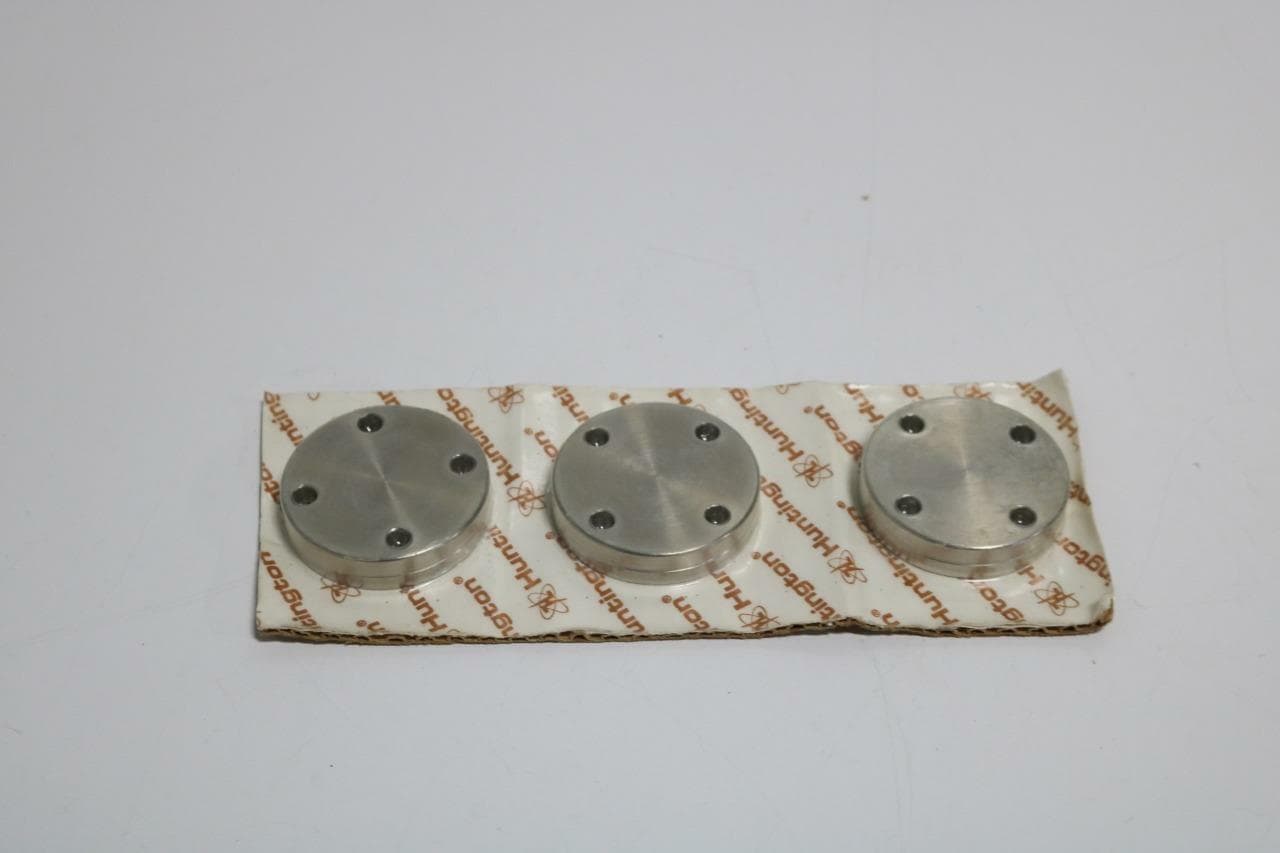 Huntington Vacuum SS Conflat Blanks 2.13" Lot of 3
