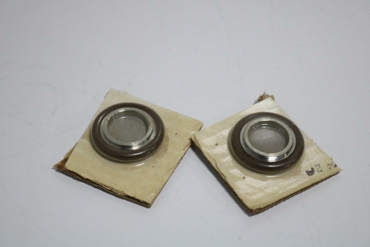 Kurt J Lesker QF-SRV-SM Lot of 2 KF25 Centering Rings with Screen