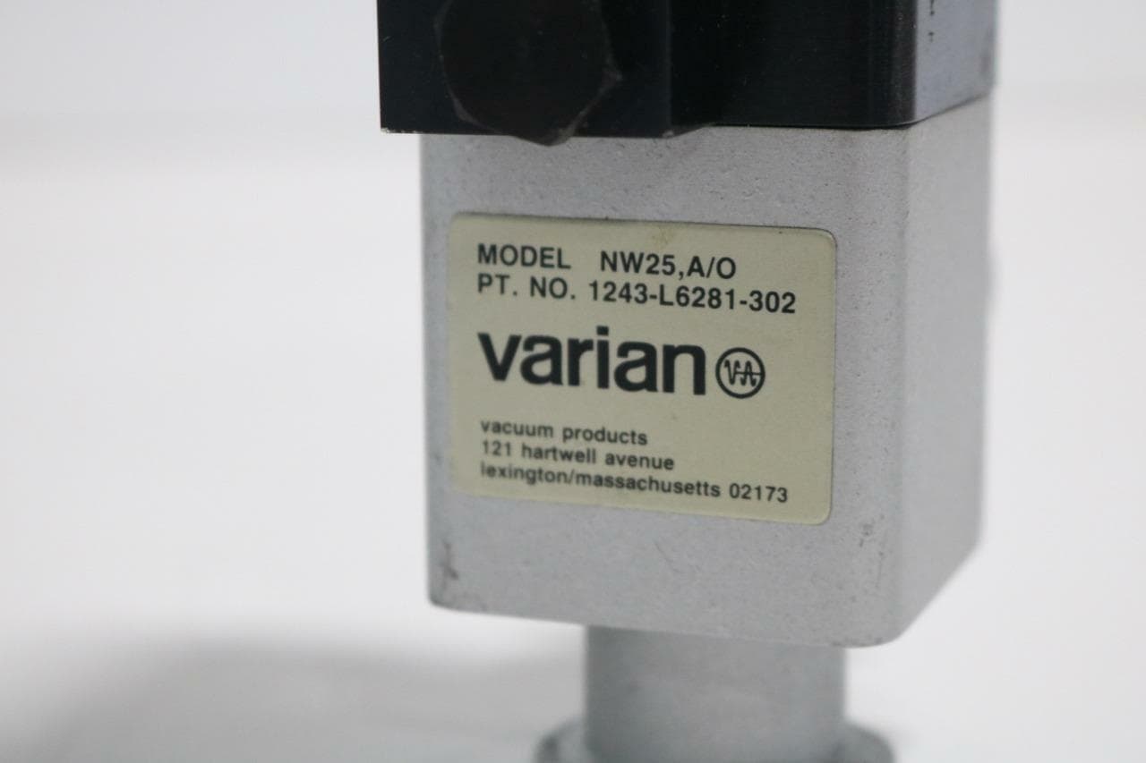 Varian NW25, A/O; 1243-L6281-302 NW25 Pneumatic Vacuum Valve