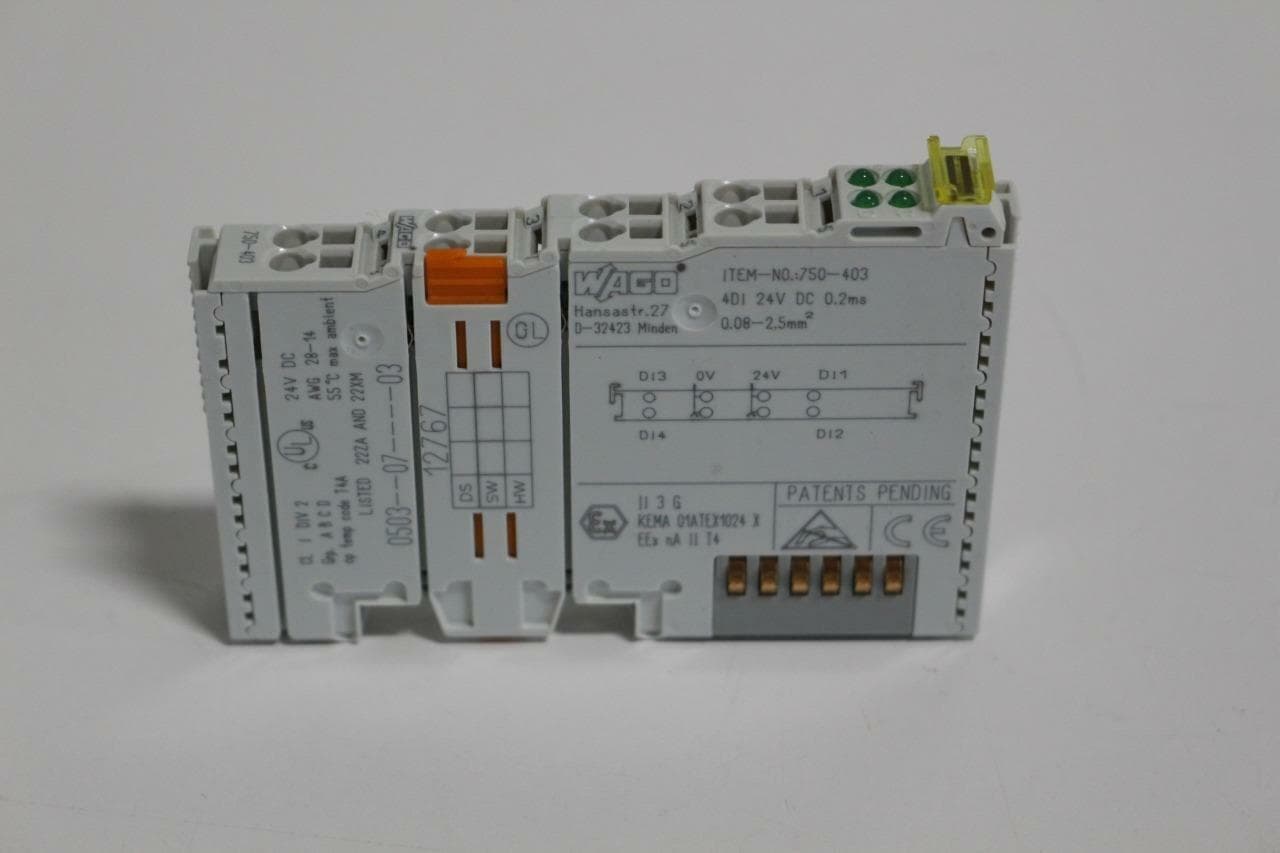 Wago 750-403 Digital Input Module, 24VDC, 0.2ms