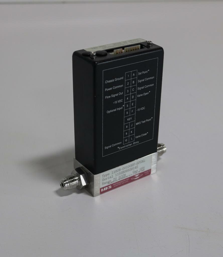 MKS Instruments 1160B-00100RV-SPCAL MKS Mass Flow Controller 20 SCCM Gas SF6