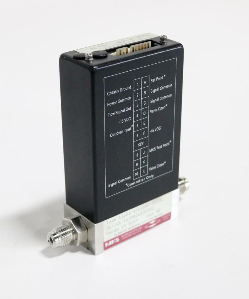 MKS Instruments 1160B-00010RV-SPCAL MKS Mass Flow Controller 10 SCCM Gas HE