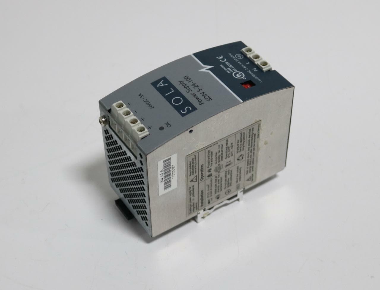 Sola SDN 5-24-100 24VDC/5A Power Supply