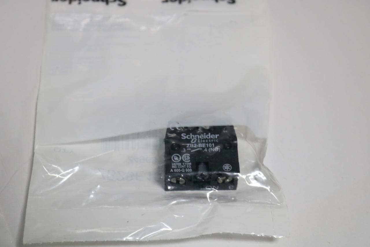 Telemecanique ZB2BE101 Contact Block, Lot of 2