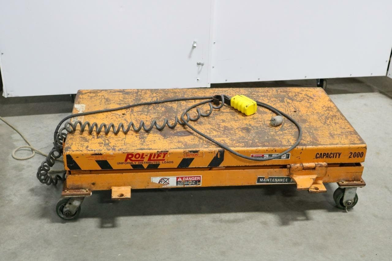 Rol-Lift International, LLC SLS 02C 3644 Hydraulic Scissor Lift Table, 2000 lb