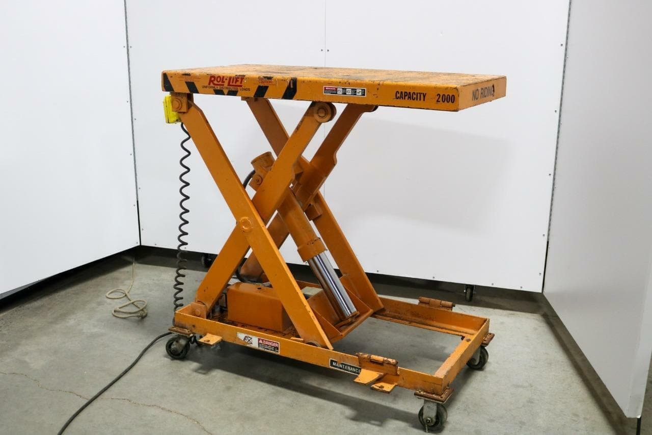 Rol-Lift International, LLC SLS 02C 3644 Hydraulic Scissor Lift Table, 2000 lb