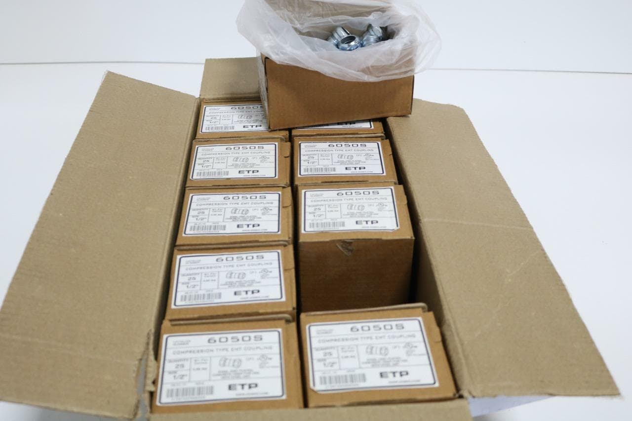 ETP 6050S 1/2" Compression Type E.M.T. Couplings Lot of 250