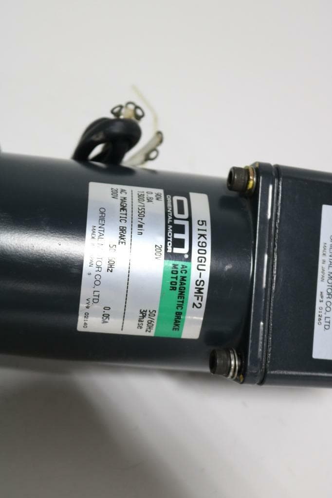 Oriental Motor 51K90GU-SMF2, 5GU6KB 200VAC Brake Motor With GearHead