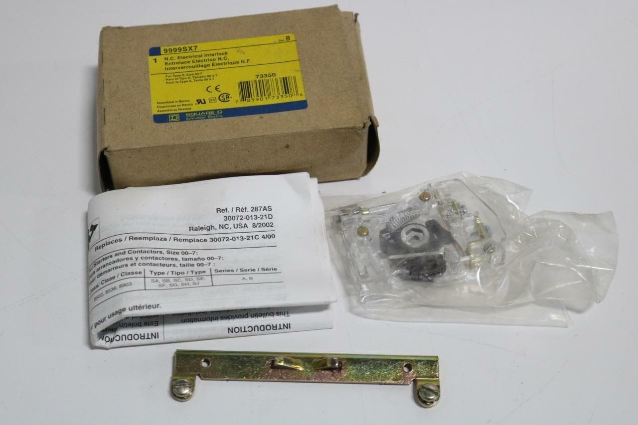 Square D 9999SX7 N.C. Electrical Interlock, Type S, Size 00-7