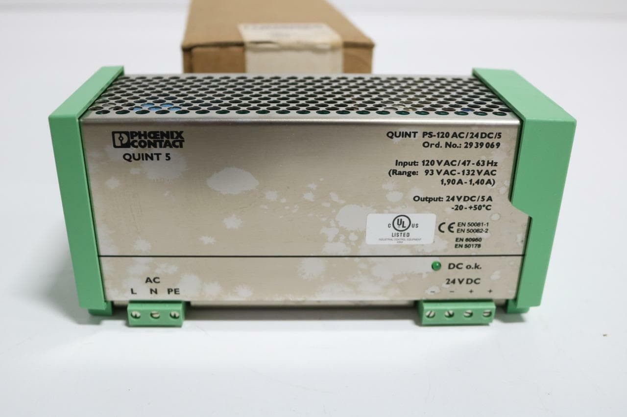 Phoenix Contact 2939069 Quint 5 PS-120AC/24DC/5 Power Supply