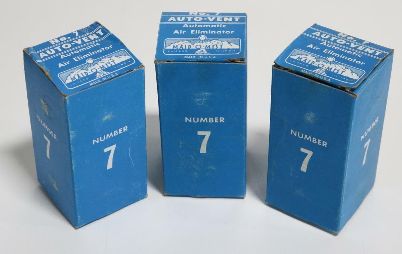 Maid-O-Mist No.7 Lot of 3 Automatic Air Eliminator