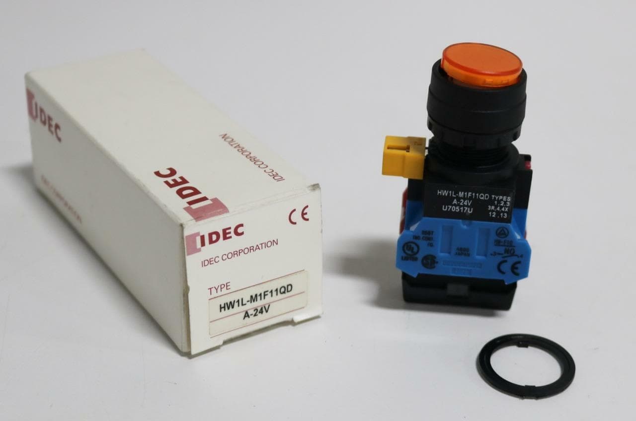 Idec Corporation HW1L-M1F11QD-A-24 illuminated Push Button Switch
