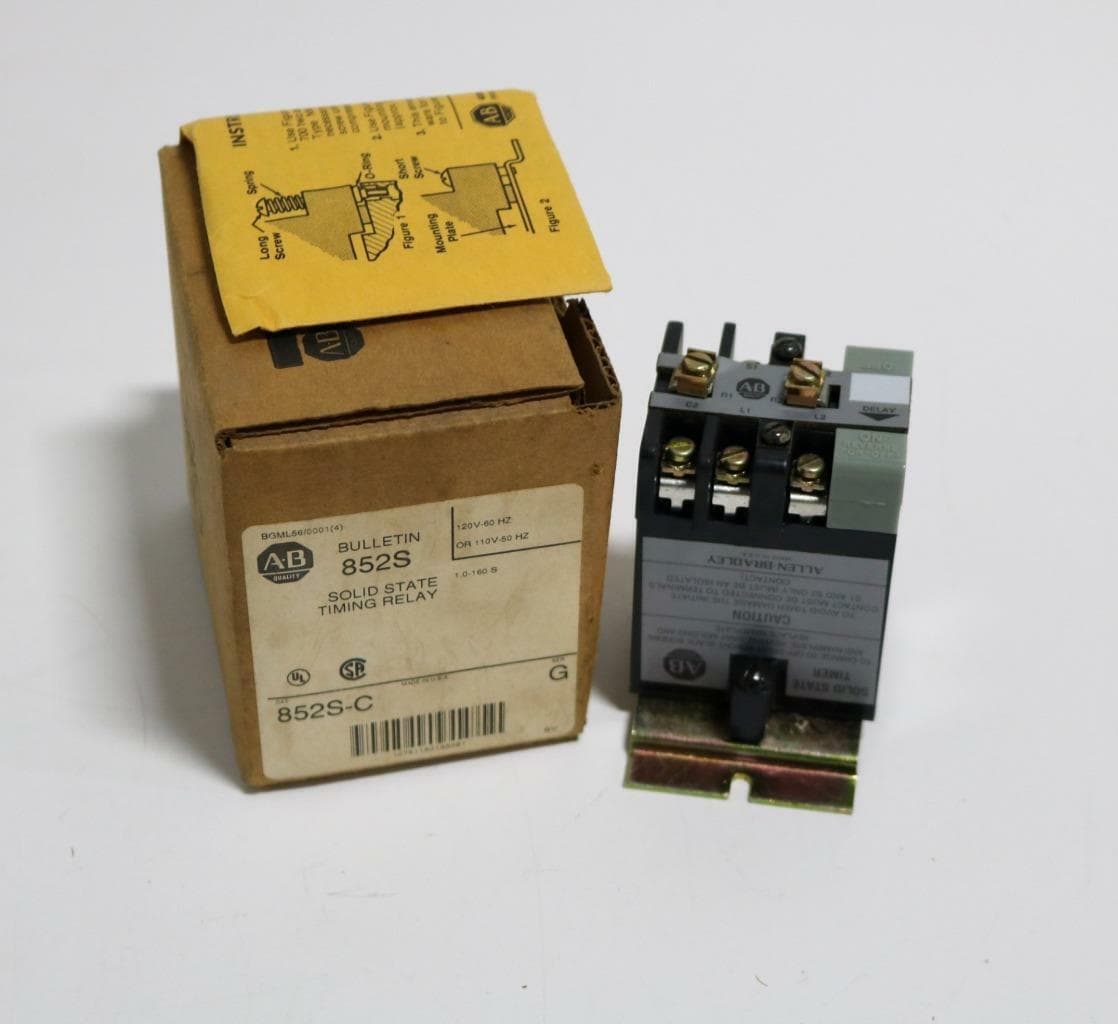 Allen-Bradley 852S-C Solid State Timing Relay, Ser G
