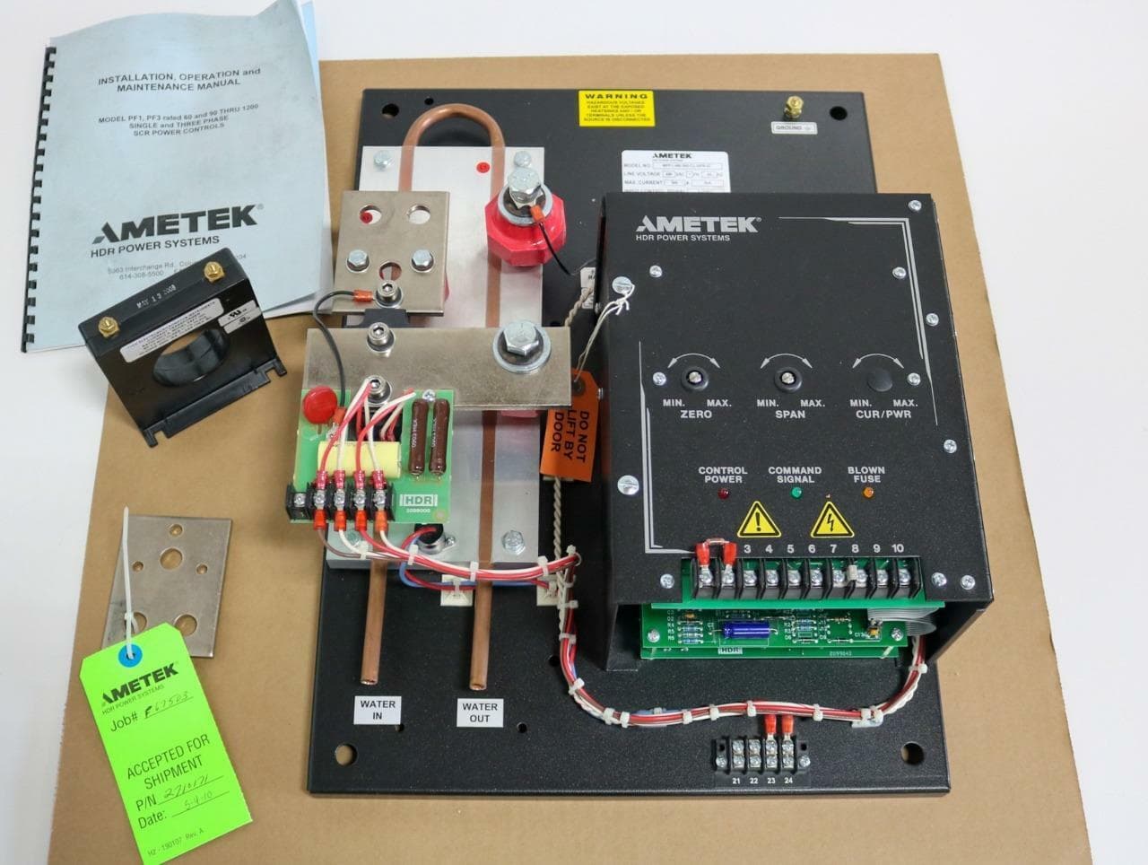 Ametek HDR Power Systems WPF1-480-500-CL-VIPR-07 Fired SCR Power Control