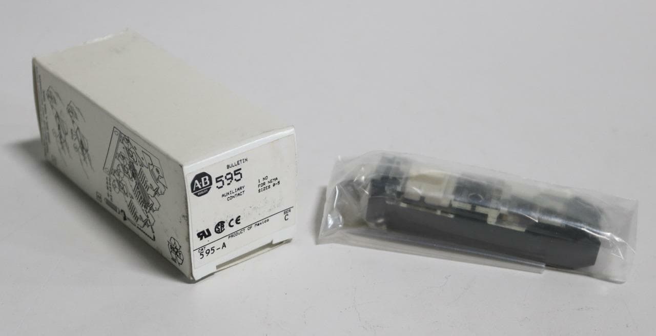Allen-Bradley 595-A Auxiliary Contact , N.O. Sizes 0-5, Ser C