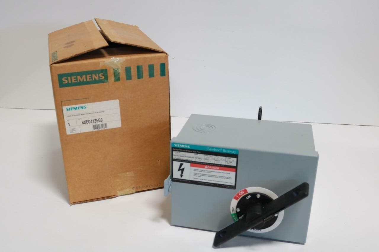 Siemens SXEC4125G0 Sentron Circuit Breaker Bus Plug 125A 3P w/GND