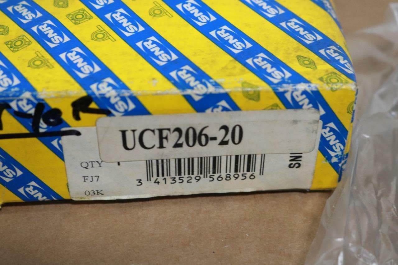 SNR UCF206-20 4 Bolt Square Flanged Bearings Unit (Lot of 2)