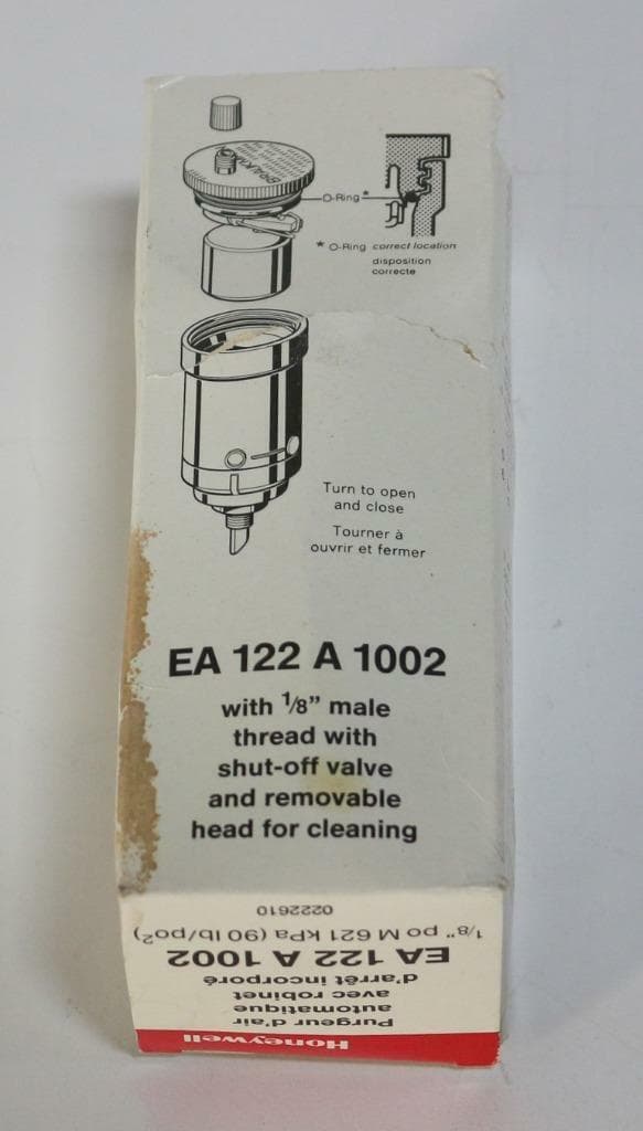 Honeywell EA122A1002 Automatic Air Vent