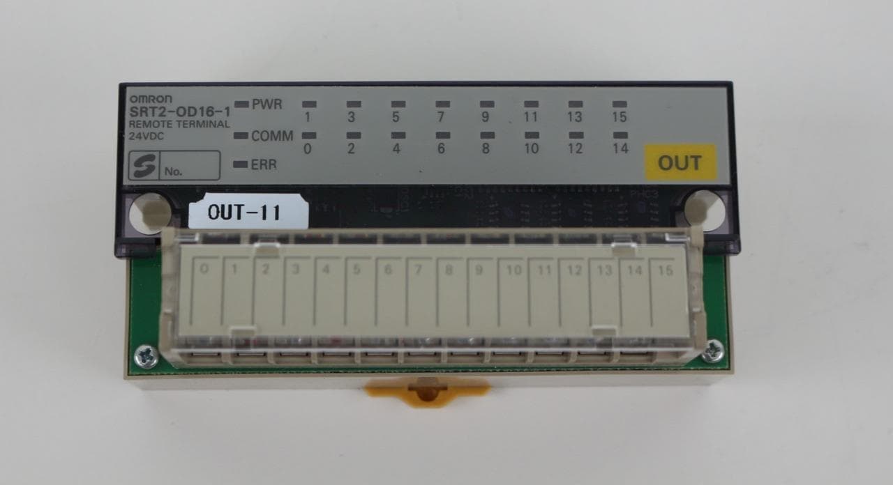 Omron SRT2-OD16-1 Remote I/O Terminal, 16 Outputs, PNP, 24VDC