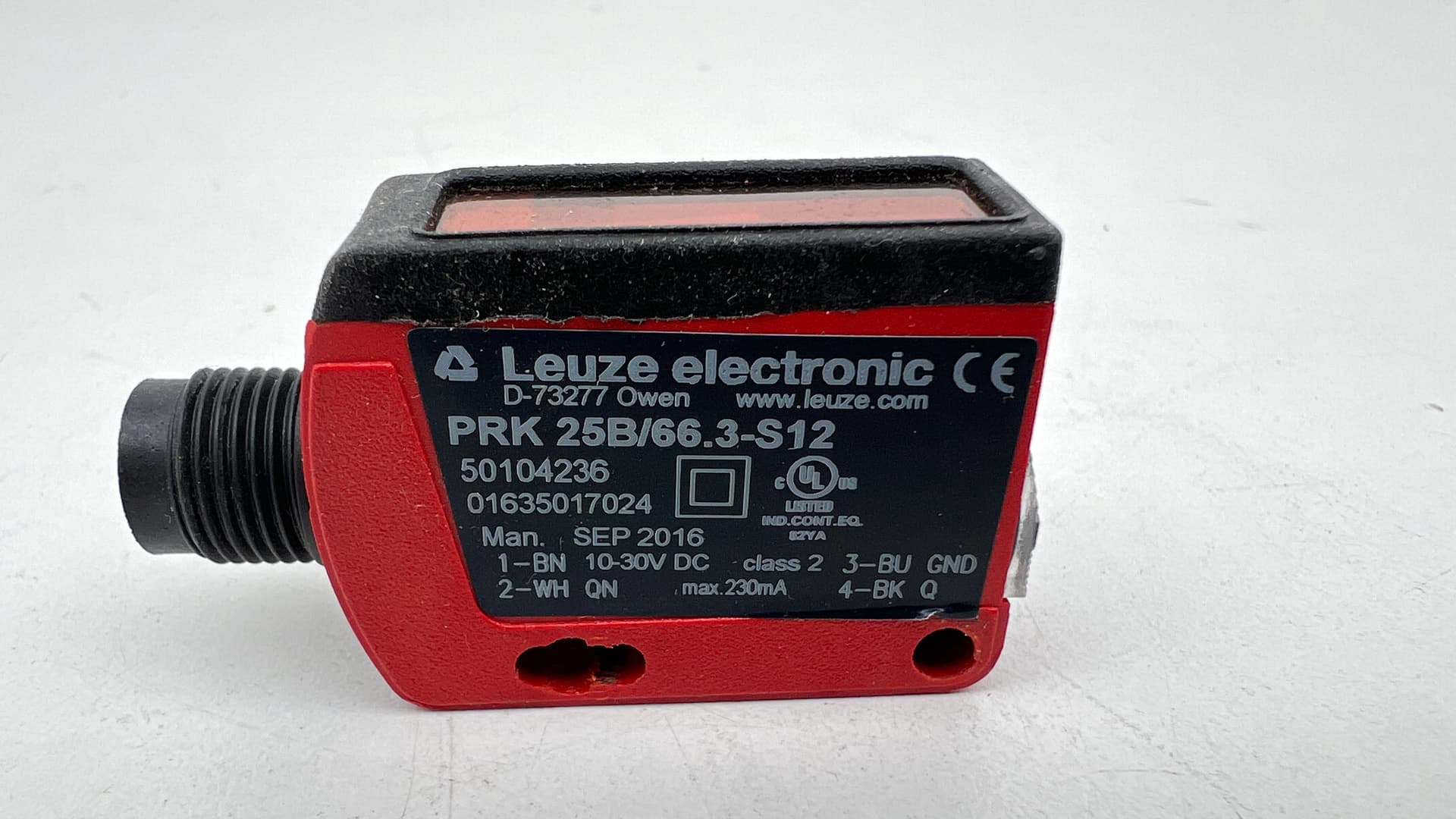 Leuze Electronics PRKL 25B/66.3-S12, 50104236 Photoelectric Sensor