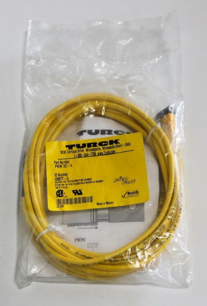 Turck PKW 3Z-4 Right Angle Cord Set