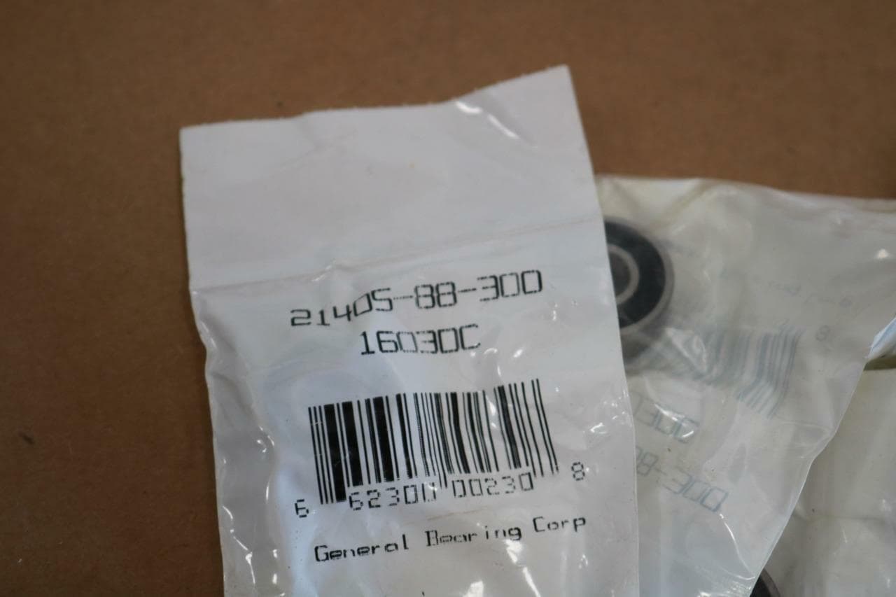 General Bearing Corp. 21405-88-300 Double Sealed Ball Bearings (Lot of 8)