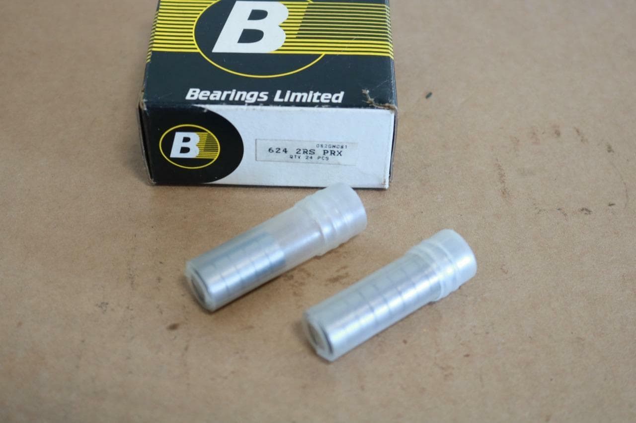 Bearings Limited 624 2RS PRX Lot of 17 Sealed Roller Bearings