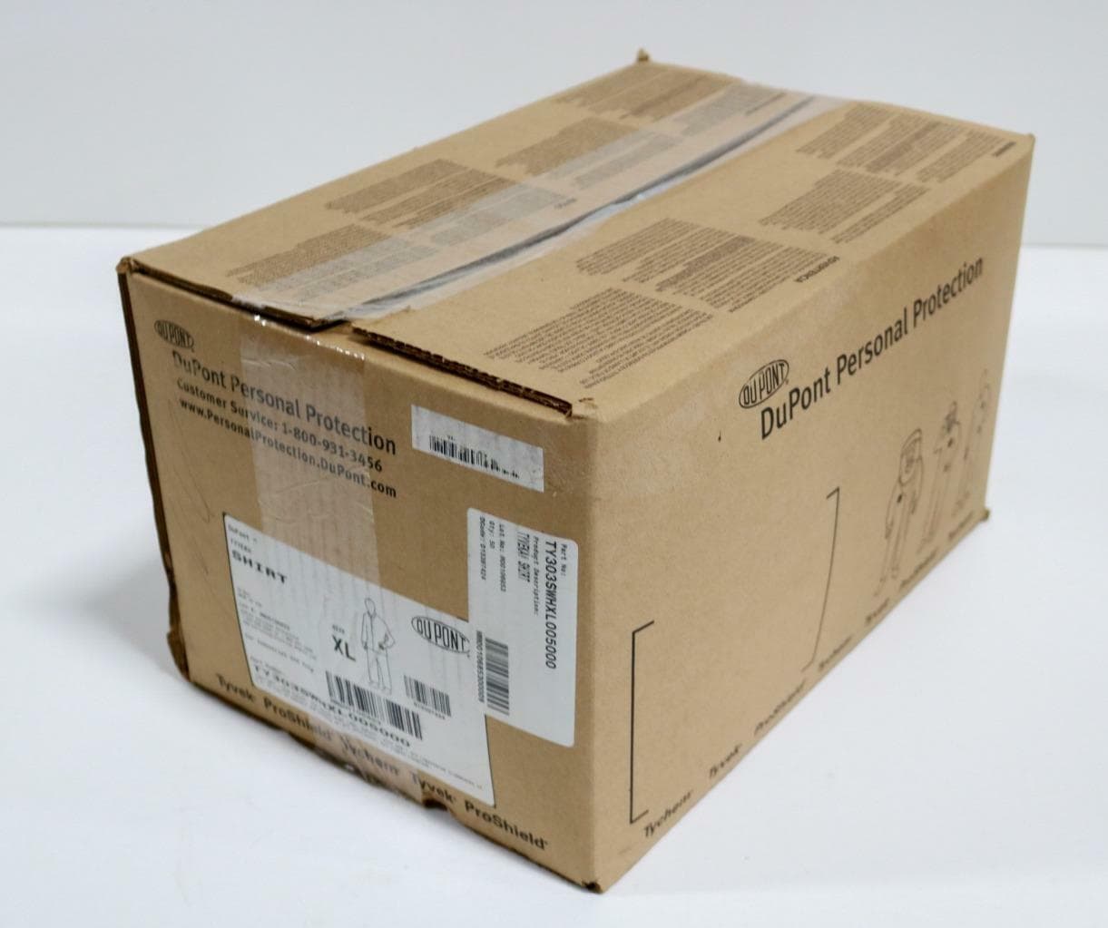 Dupont Personal Protection TY303SWHXL00500 Lot of 50 XL Tyvek Shirts