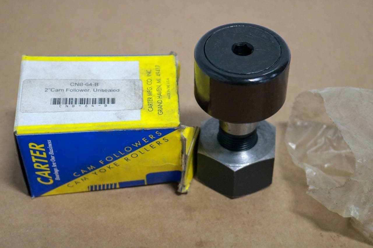 Carter Bearings CNB-64-B 2" Cam Follower, Unsealed
