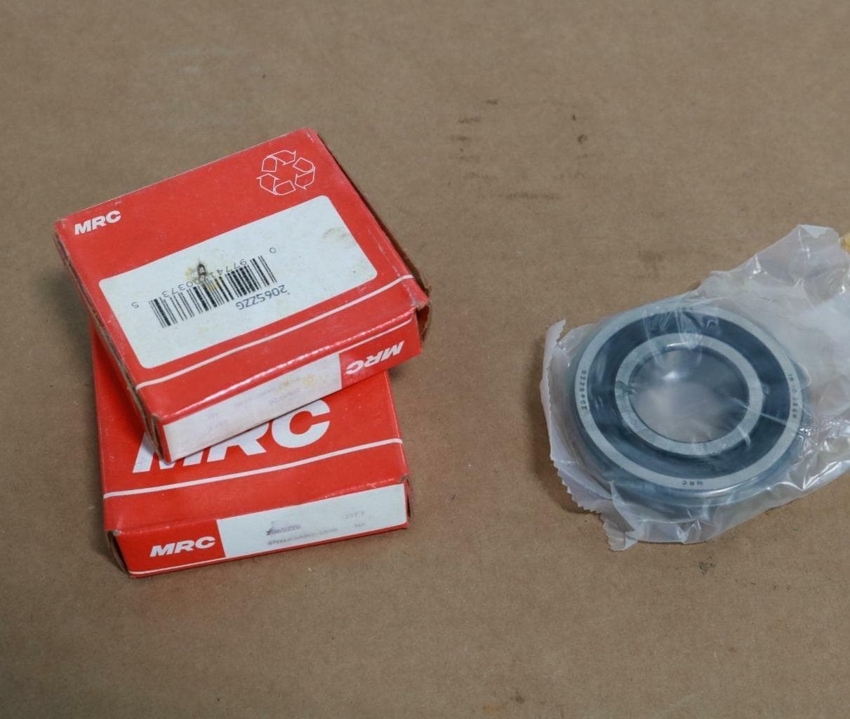 MRC 206SZZG Single Row Roller Bearings w/Lock Ring (Lot of 3)