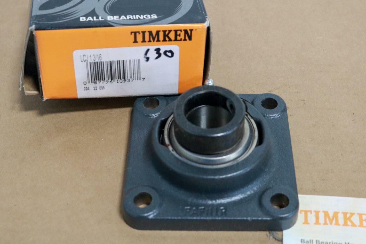 Timken LJC1 3/16 Flange Bearing, 4 Bolt High Temp, High Speed
