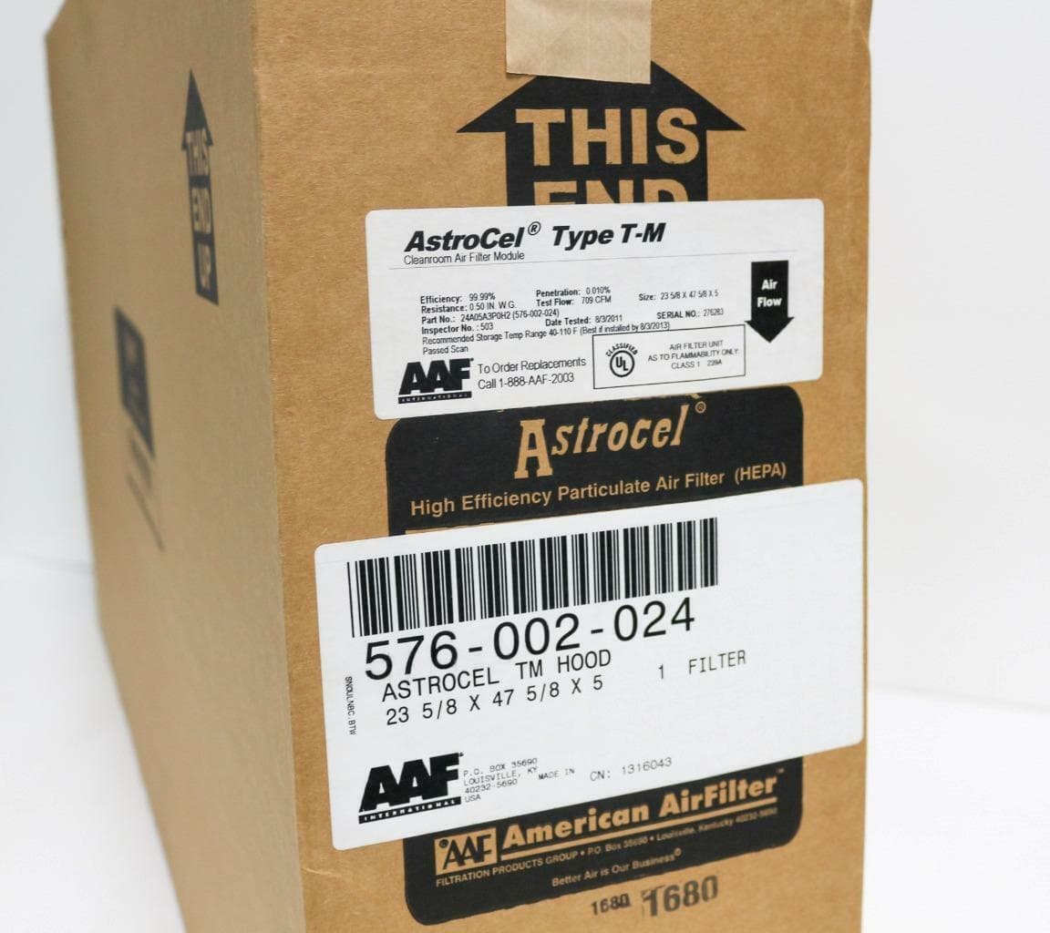 AstroCel 576-002-024 Type T-M, 23 5/8 x 47 5/8 x 5 Cleanroom Air Filter