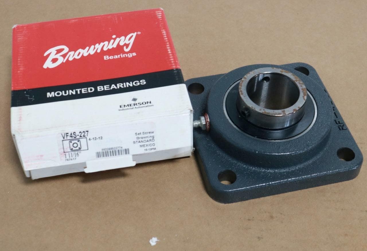 Browning Bearings VF4S-227, 767417 Browning Bearing 4 Bolt Flange, 1 11/16
