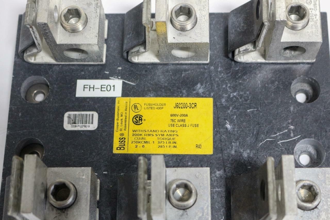 Buss JC60200-3CR 200Amp, 600V Fuseholder