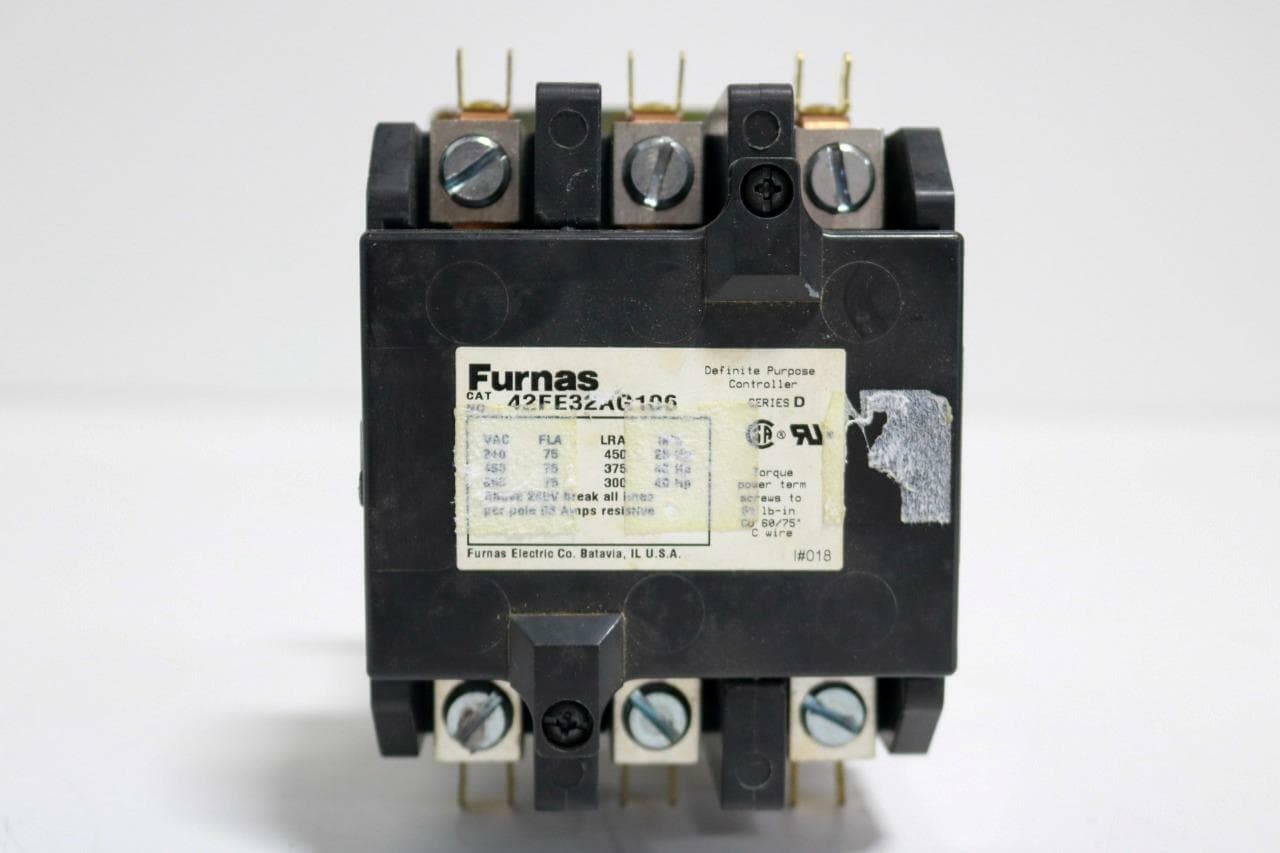 Furnas 42FE32AG106 Definite Purpose Contact, 240-600VAC,25-40HP, 208/240 V Coil