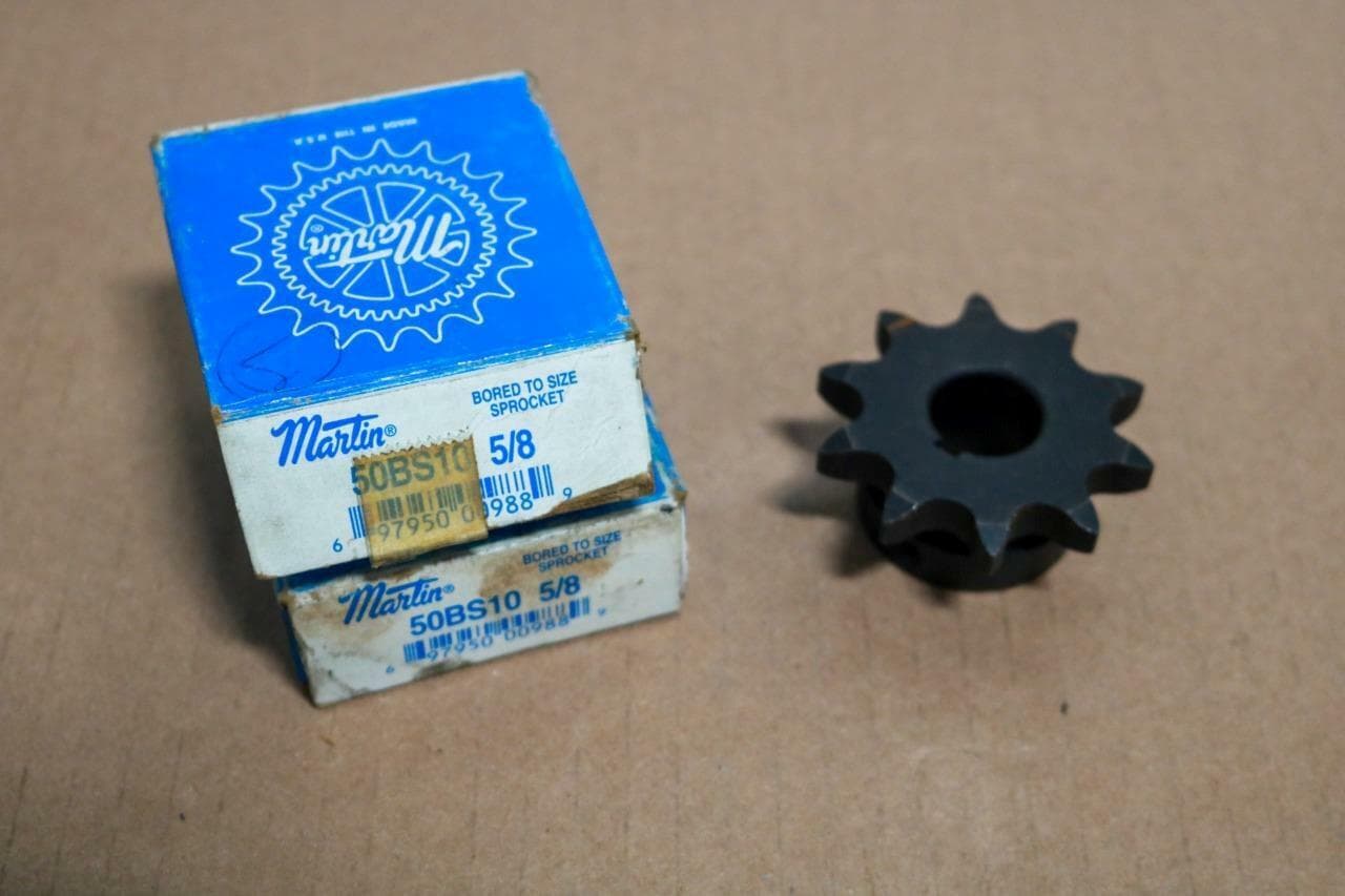 Martin 50BS10 5/8 Lot of 2 Finished Bore Sprockets 5/8
