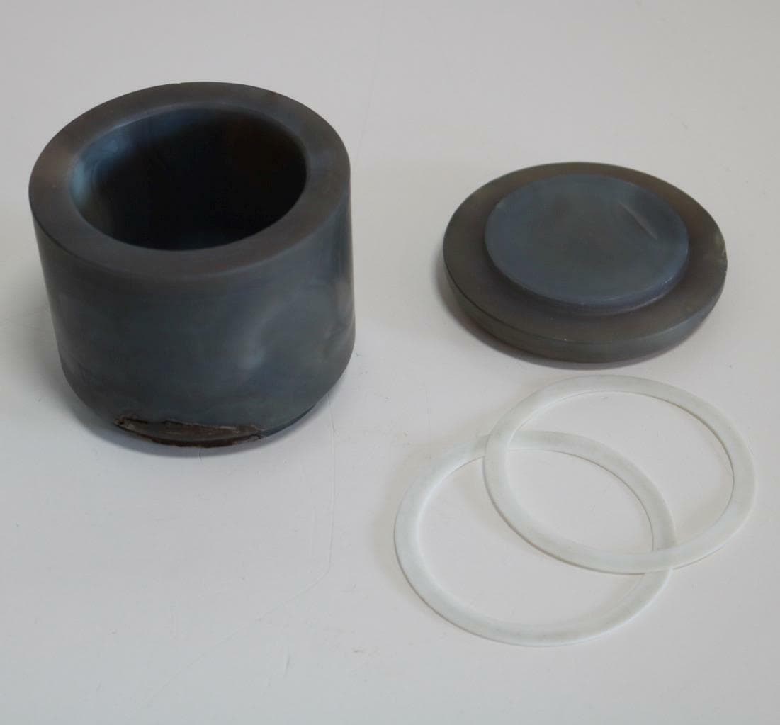 Unbranded 250 ml Agate High Energy Planetary Ball Mill Grinding Jar, Used