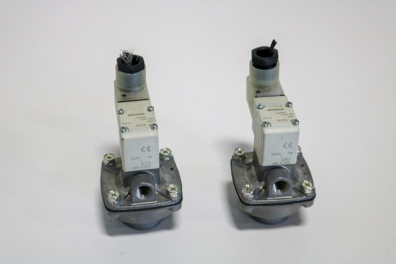 SMC VXF21AAZ2A Lot of 2 2 Way Media Valves for Dust Collectors, 3/4" NPT